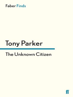 cover image of The Unknown Citizen